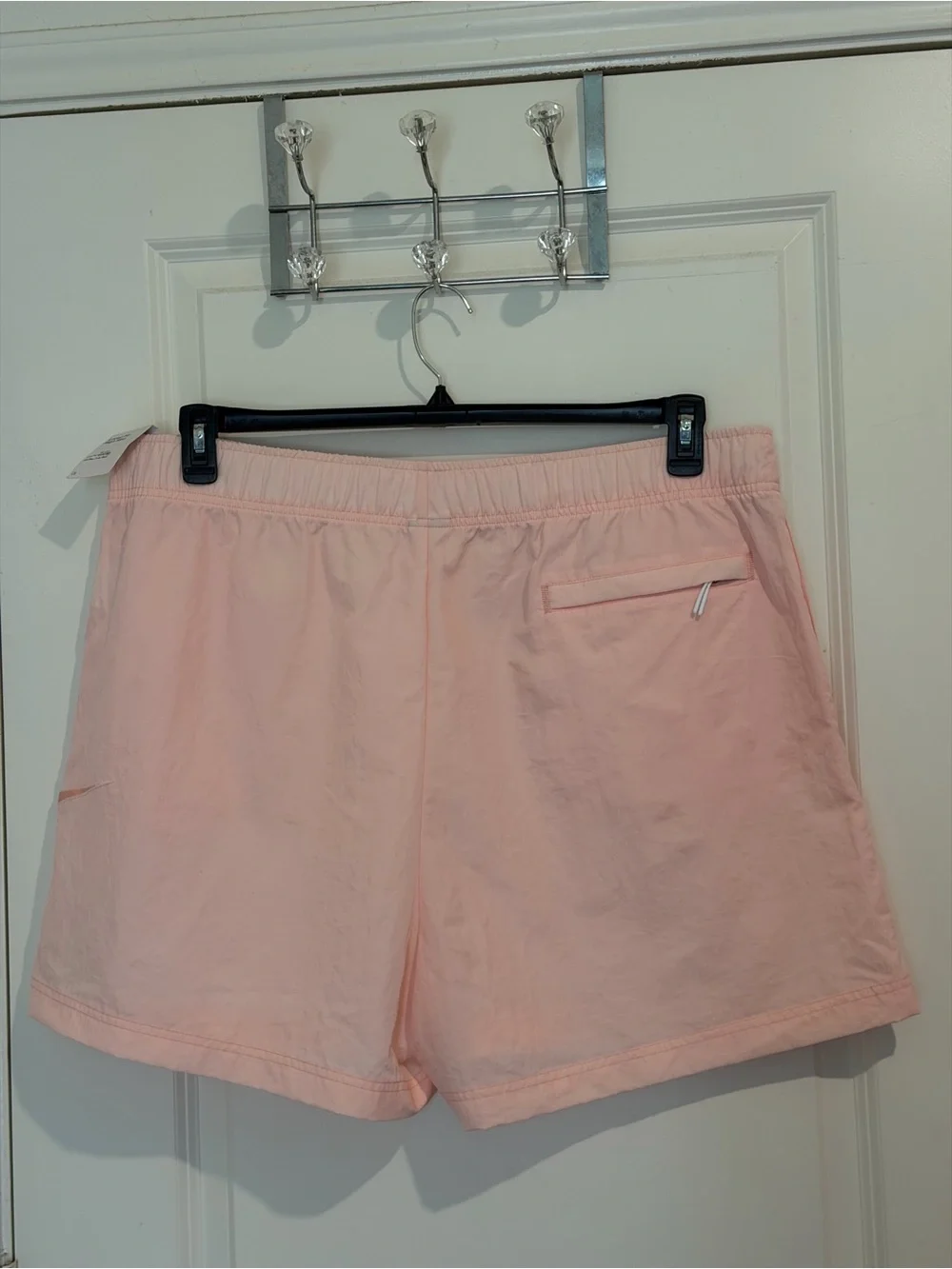 Nike Women's Pink Sportswear Swoosh Woven High-Rise Easy Shorts size XXL NWT